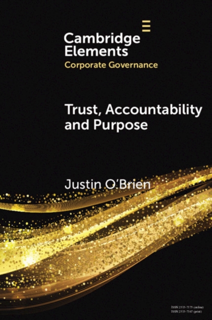 Book Cover for Trust, Accountability and Purpose by Justin O'Brien