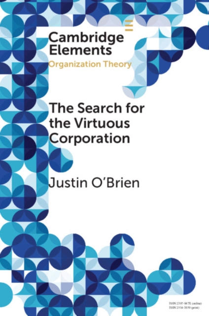 Book Cover for Search for the Virtuous Corporation by Justin O'Brien