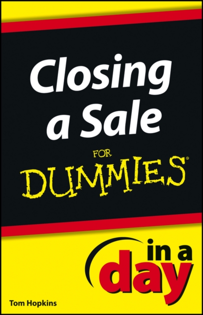 Book Cover for Closing a Sale In a Day For Dummies by Hopkins, Tom