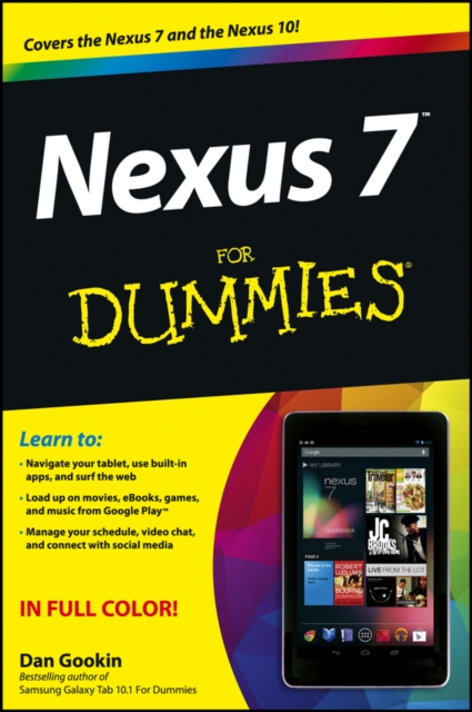 Book Cover for Nexus 7 For Dummies (Google Tablet) by Dan Gookin