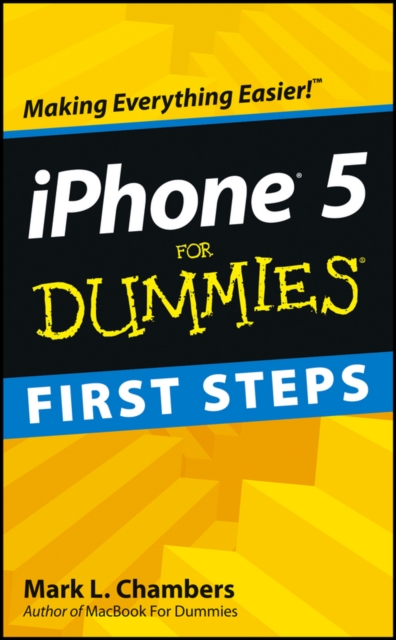 Book Cover for iPhone 5 First Steps For Dummies by Mark L. Chambers