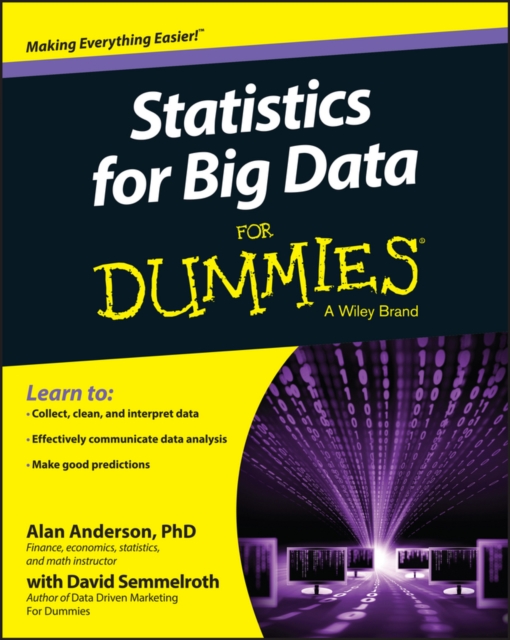 Book Cover for Statistics for Big Data For Dummies by Alan Anderson