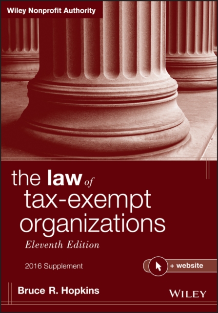 Book Cover for Law of Tax-Exempt Organizations, 2016 Supplement by Bruce R. Hopkins