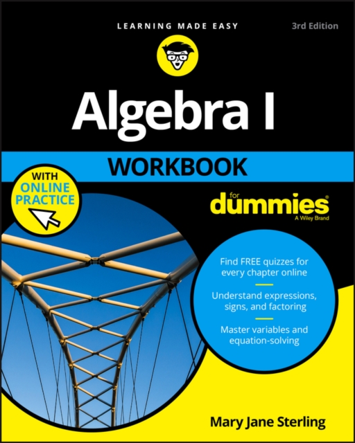 Book Cover for Algebra I Workbook For Dummies by Mary Jane Sterling