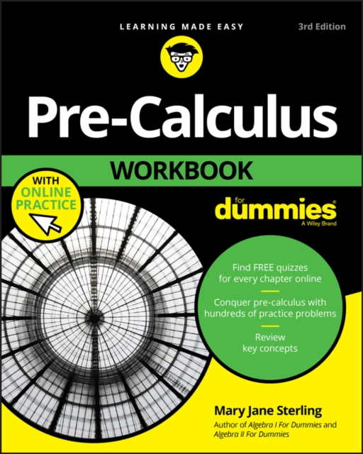 Book Cover for Pre-Calculus Workbook For Dummies by Mary Jane Sterling