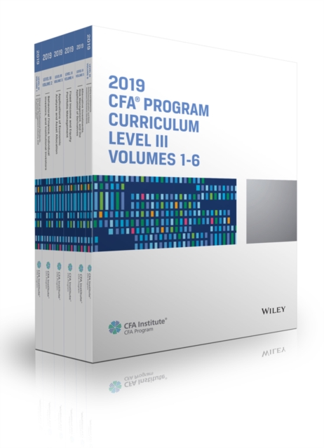 Book Cover for CFA Program Curriculum 2019 Level III Volumes 1-6 Box Set by CFA Institute