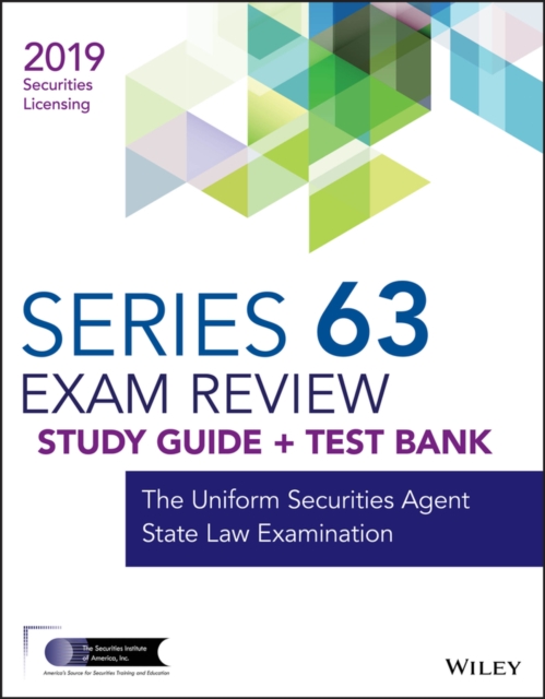 Book Cover for Wiley Series 63 Securities Licensing Exam Review 2019 + Test Bank by Wiley