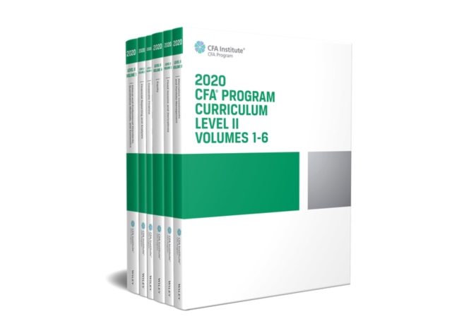 Book Cover for CFA Program Curriculum 2020 Level II Volumes 1-6 Box Set by CFA Institute