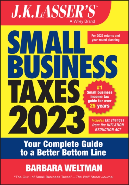 Book Cover for J.K. Lasser's Small Business Taxes 2023 by Barbara Weltman