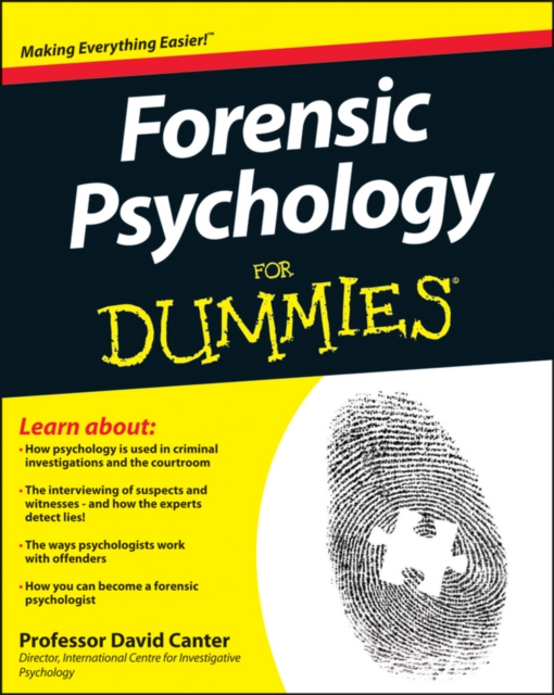 Book Cover for Forensic Psychology For Dummies by David V. Canter