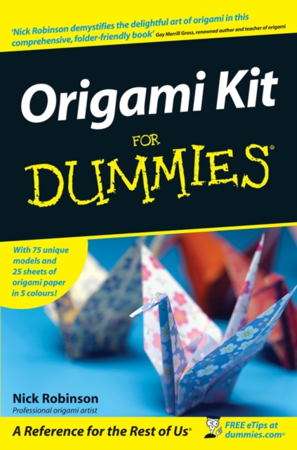 Book Cover for Origami Kit For Dummies by Nick Robinson