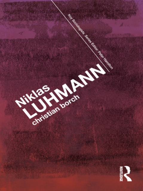 Book Cover for Niklas Luhmann by Christian Borch