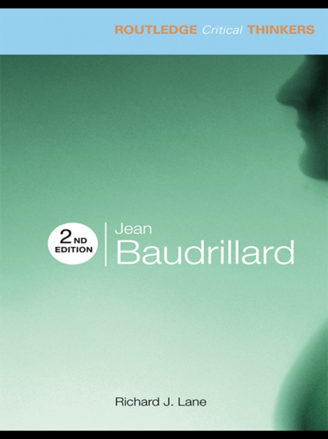 Book Cover for Jean Baudrillard by Lane, Richard J.