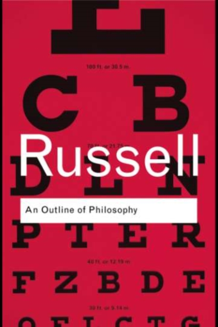 Book Cover for Outline of Philosophy by Bertrand Russell