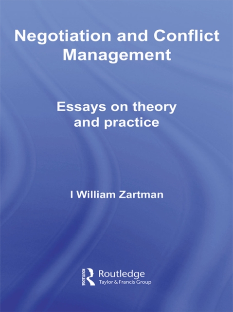 Book Cover for Negotiation and Conflict Management by I. William Zartman