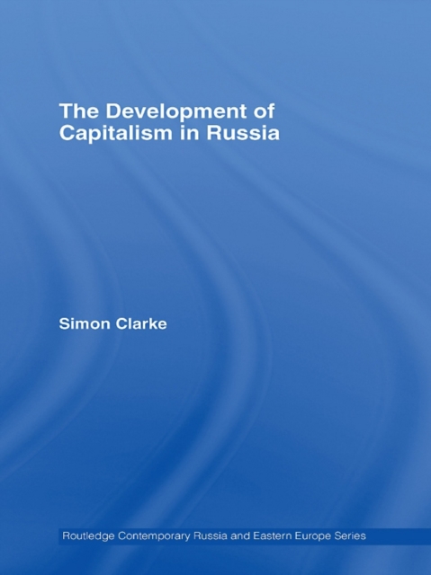 Book Cover for Development of Capitalism in Russia by Simon Clarke