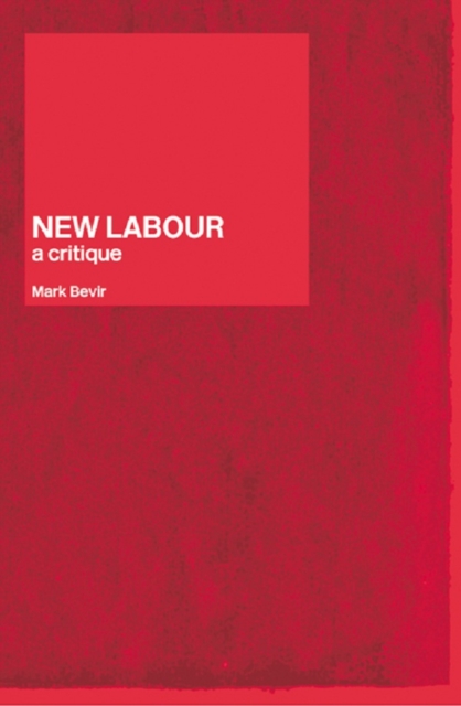 Book Cover for New Labour by Mark Bevir