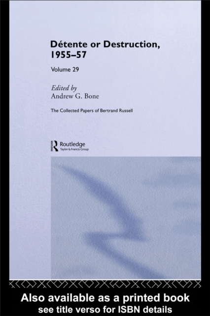 Book Cover for Collected Papers of Bertrand Russell Volume 29 by Bertrand Russell