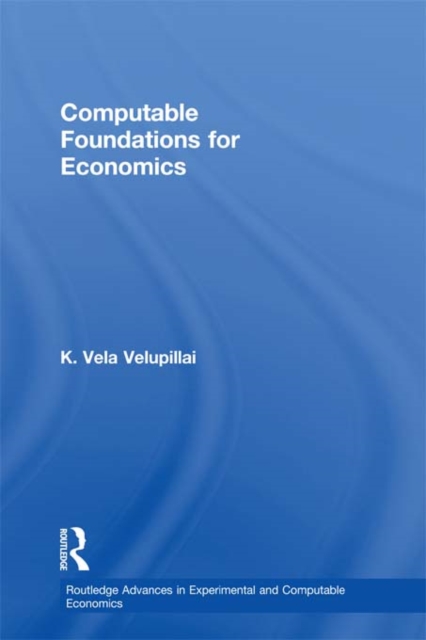 Book Cover for Computable Foundations for Economics by K. Vela Velupillai