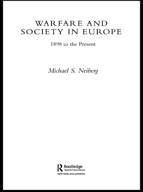 Book Cover for Warfare and Society in Europe by Neiberg, Michael S.