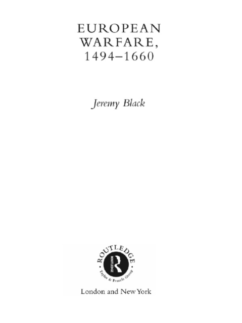 Book Cover for European Warfare, 1494-1660 by Jeremy Black