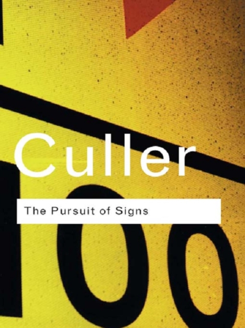 Book Cover for Pursuit of Signs by Culler, Jonathan