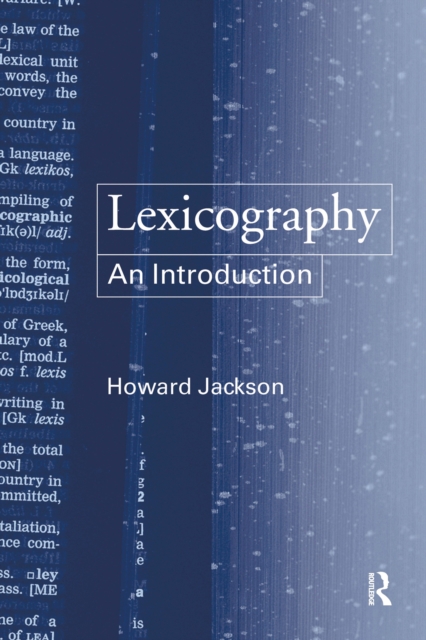 Book Cover for Lexicography by Howard Jackson