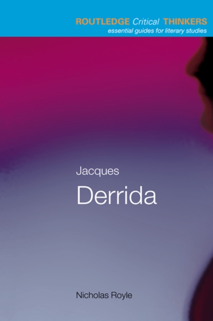 Book Cover for Jacques Derrida by Royle, Nicholas