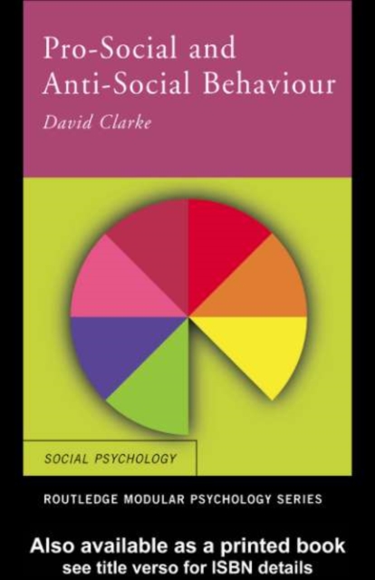 Book Cover for Pro-Social and Anti-Social Behaviour by David Clarke