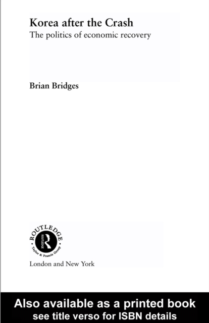 Book Cover for Korea after the Crash by Brian Bridges