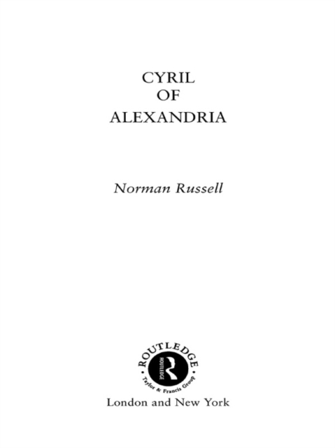 Book Cover for Cyril of Alexandria by Norman Russell