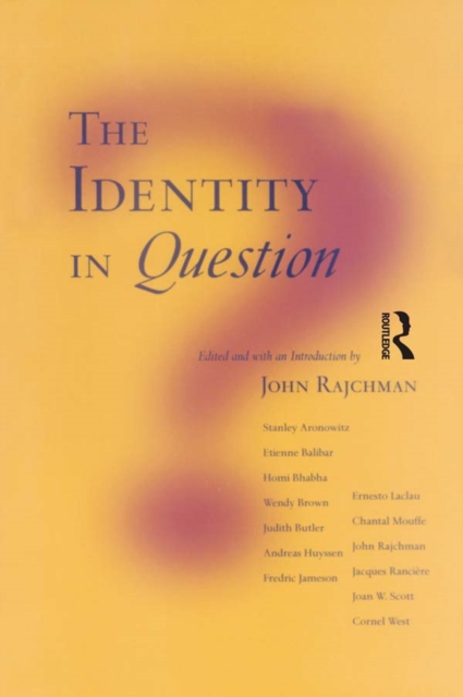 Book Cover for Identity in Question by John Rajchman