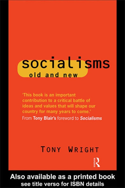 Book Cover for Socialisms: Old and New by Tony Wright