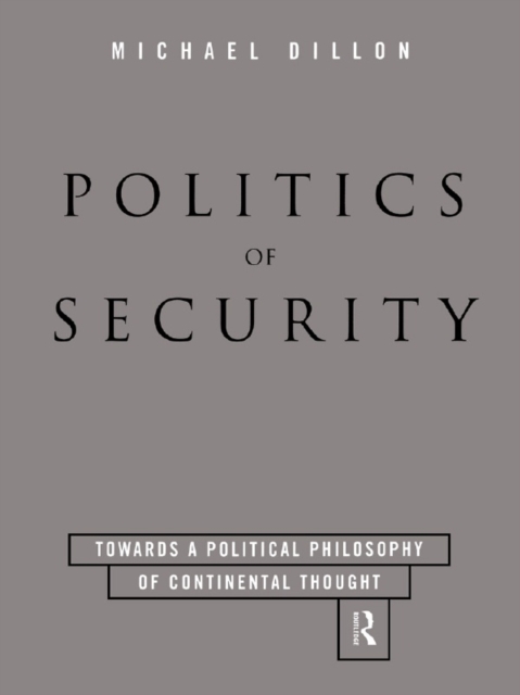 Book Cover for Politics of Security by Michael Dillon