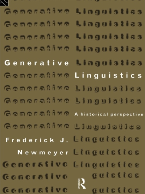 Book Cover for Generative Linguistics by Newmeyer, Frederick J.