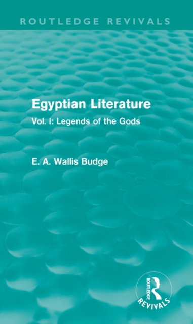 Book Cover for Egyptian Literature (Routledge Revivals) by E.A. Wallis Budge