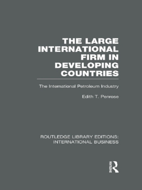 Book Cover for Large International Firm (RLE International Business) by Penrose, Edith