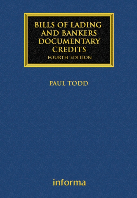 Book Cover for Bills of Lading and Bankers' Documentary Credits by Paul Todd