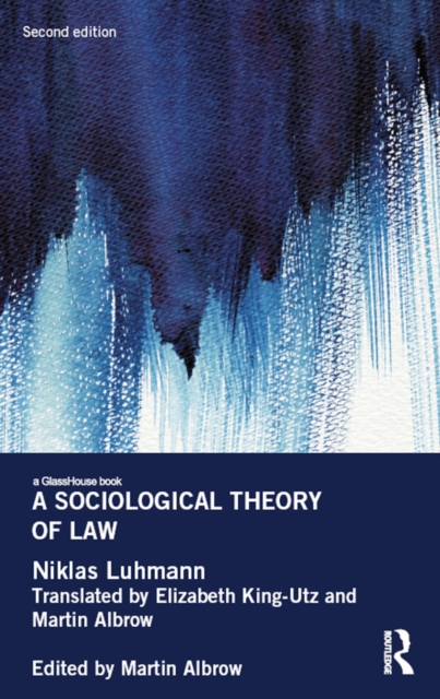 Book Cover for Sociological Theory of Law by Niklas Luhmann