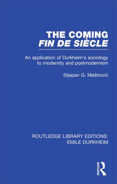 Book Cover for Coming Fin De Siecle by Stjepan Mestrovic