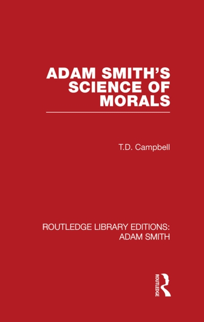 Book Cover for Adam Smith's Science of Morals by Tom Campbell