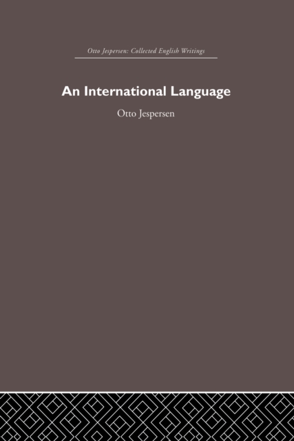 Book Cover for International Language by Otto Jespersen