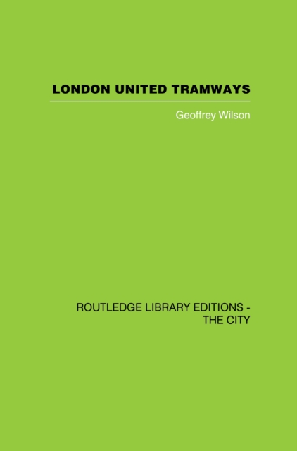 Book Cover for London United Tramways by Geoffrey Wilson