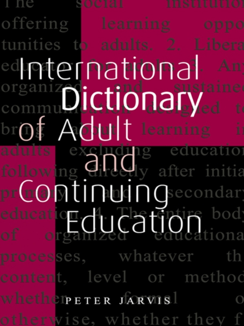 Book Cover for International Dictionary of Adult and Continuing Education by Peter Jarvis