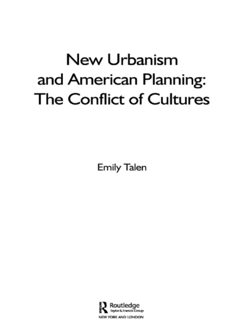 Book Cover for New Urbanism and American Planning by Emily Talen