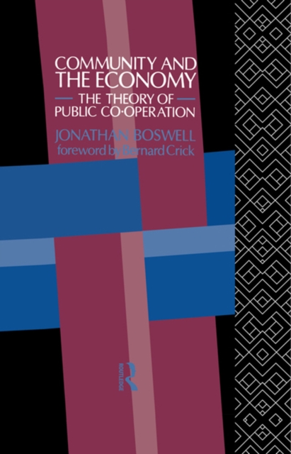 Book Cover for Community and the Economy by Jonathan Boswell