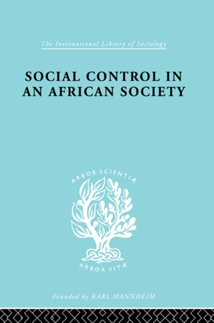 Book Cover for Social Control in an African Society by Gulliver, P. H.