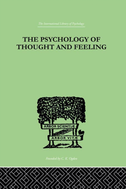 Book Cover for Psychology Of Thought And Feeling by Platt, Charles