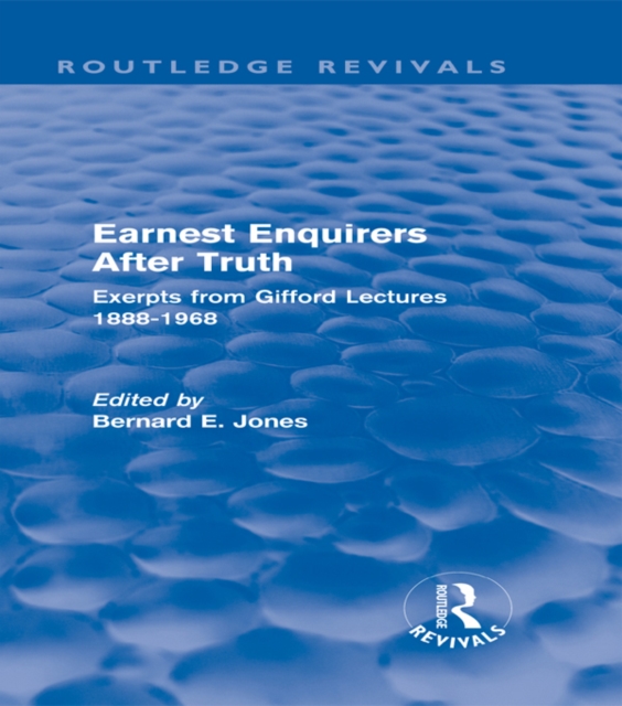 Book Cover for Earnest Enquirers After Truth by Bernard E Jones