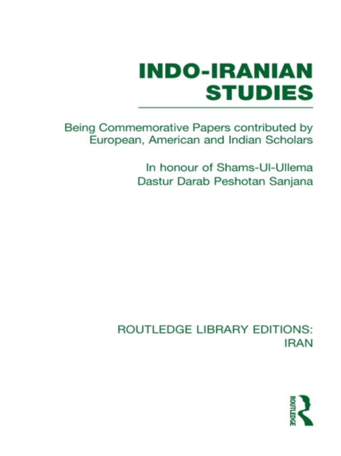 Book Cover for Indo-Iranian Studies (RLE Iran B) by Various